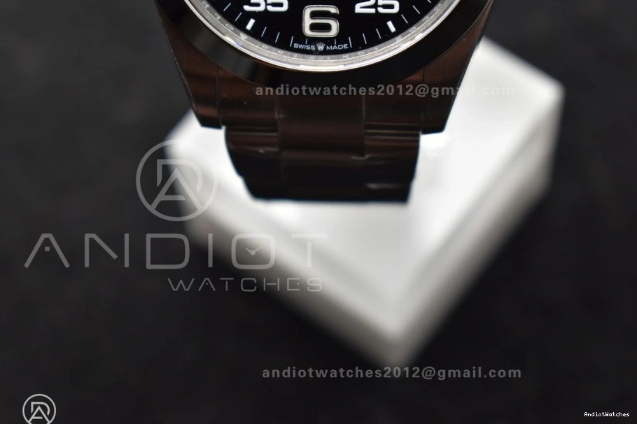 126900 Black 1:1 Air-King Steel on Best 904L VS Bracelet VSF SS 509 Edition SmoothTexture Dial 0410